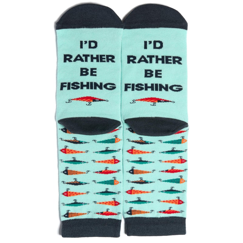 Lavley Fishing and Hunting Socks - Gag Gift for Hunters and Fishermen - Great for Christmas, Fatherâ€™s Day or Birthdays - Born to Fish Design - One Size - Image 5